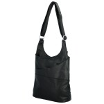 Moderní dámská koženková crossbody kabelka Sylvie, černá