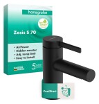 HANSGROHE - Zesis S Umyvadlová baterie, CoolStart, matná černá 74711670