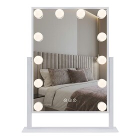 REA - Zrcadlo LED HOLLYWOOD White 30x40 HOM-12023