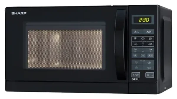 Sharp R-642BKW černá / Mikrovlnná trouba / dotykové ovládání / 800 W / 20 l / 11 výkonových úrovní (18100105)