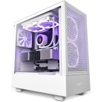 NZXT H5 Flow edition bílá / E-ATX / 1x USB 3.2 + 1x USB-C 3.2 / 3.5mm Jack / 2 x 120mm (CC-H51FW-01)