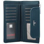 Trendy dámská koženková peněženka Coveri Elaya, modrá