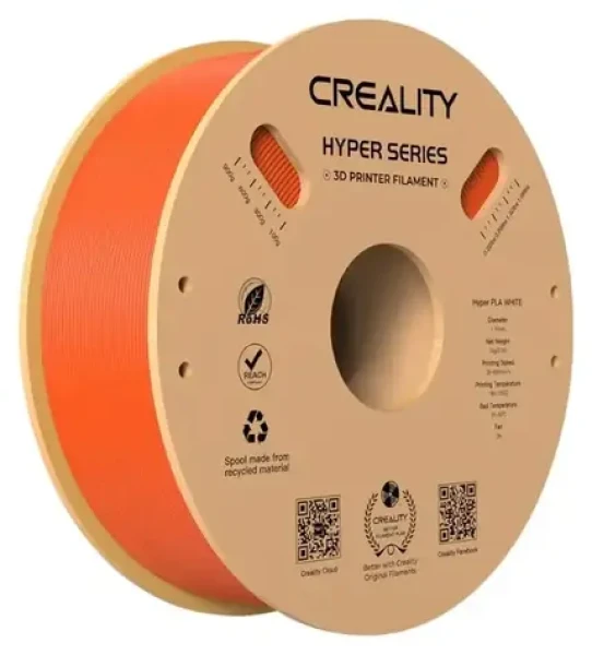Creality Filament Hyper PLA oranžová / Struna pro 3D tiskárnu / Hyper PLA / 1.75mm / 1kg (3301010381)