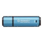 Kingston IronKey Vault Privacy 50 8GB modrá / Flash Disk / USB 3.0 / čtení: až 250MBs / zápis 180MBs / 256bit AES (IKVP50/8GB)