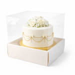 Cake star Box na dort s průhledným víkem 28x28x31cm