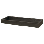 Polička nástěnná se zvýšenými okraji, MDF, dekor ořech, balení fólie