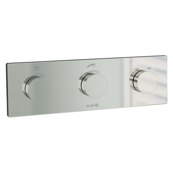 KLUDI - Tronic Termostatická baterie pod omítku, pro 2 spotřebiče, chrom 3830005-00