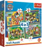 Trefl - Puzzle - Tlapková patrola: Prázdniny 4v1