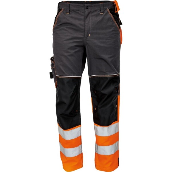 CRV Cerva Montérkové kalhoty KNOXFIELD HI-VIS DW pasové antracit-oranžové dole reflexní pruhy 46 antracit-oranžové