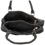 Trendy dámská koženková kabelka do ruky Regina, šedá