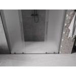 MEXEN/S - Velar L Duo posuvné sprchové dveře 180, dekor, grafit kartáčovaná 871-180-003-32-66