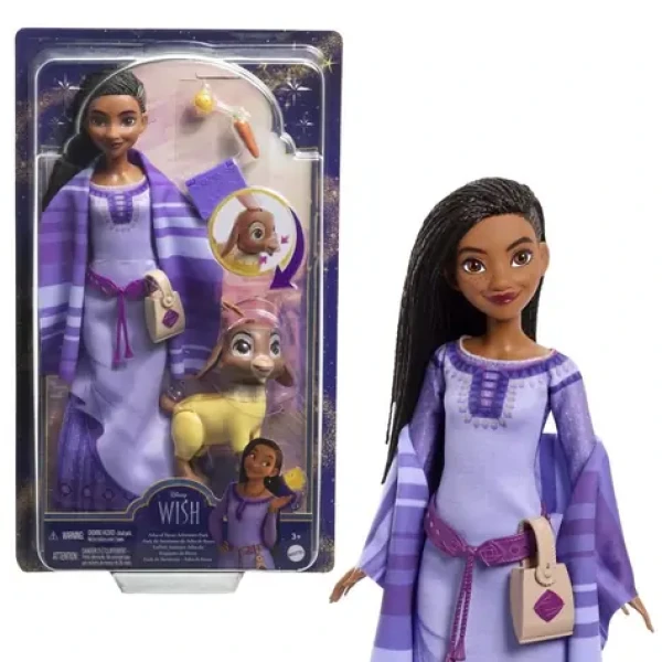 Mattel Disney přání panenka se zvířecím kamarádem na cestách