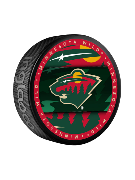 Inglasco / Sherwood Puk Minnesota Wild Medallion Souvenir Collector Puck