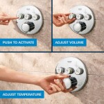 GROHE - Precision SmartControl Sprchový set s termostatem pod omítku, průměr 31 cm, 2 proudy, chrom 34874000