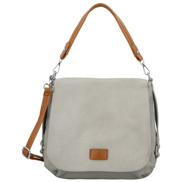 Trendy dámská koženková crossbody kabelka Naiara, šedá