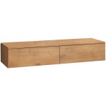 CERANO Koupelnová skříňka pro umyvadla na desku Noira - dub medový - 120x28x48 cm