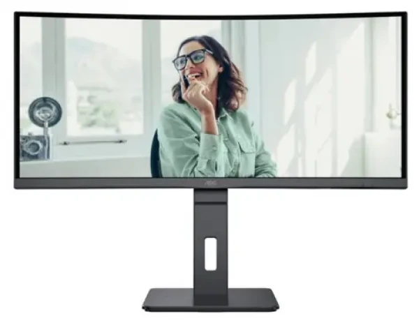 34" AOC CU34P3CV černá / VA / 3440 x 1440 / 21:9 / 4ms / 3000:1 / 300cd-m2 / HDMI + DP / VESA / repro (CU34P3CV)