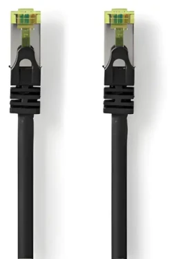 Nedis černá / Síťový kabel / CAT7 S/FTP / RJ45 / 2 m / LSZH (CCGL85420BK20)
