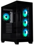 BitFenix CETO černá / Midi Tower / ATX / 4x 120mm ARGB / 2x USB 3.0 / USB-C / bez zdroje / tvrzené sklo (BFC-CET-500-KKGSK-4A)