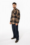 Kariban K 579 Flanelová košile s sherpa fleecovou podšívkou 20.K579 red/navy XXL