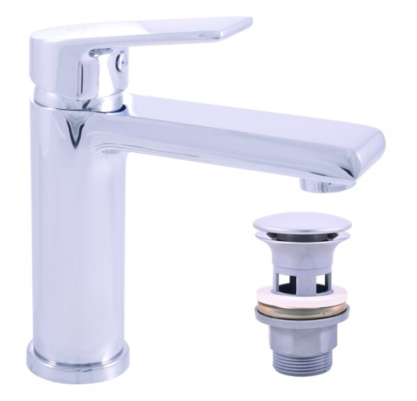 RAV Slezák - COLORADO - Umyvadlová vysoká baterie s výpustí, Chrom, 1/2" CO129.5