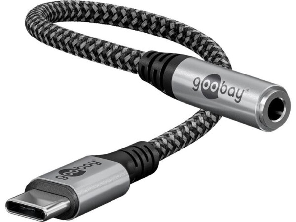 Adaptér GOOBAY 74056 USB-C/JACK 3,5mm (pro poslech hudby)