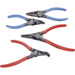 KNIPEX - Kleště precizní, na pojistné kroužky Ø 85-140mm - vnitřní, zahnuté - 305mm, velké opěrné plochy na hrotech (4821J31)