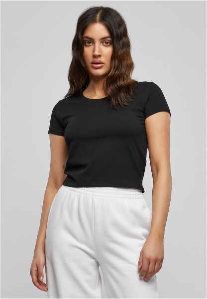 Dámský strečový dres Cropped Tee černé