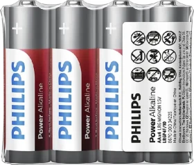 Philips baterie AA Power Alkaline - 4ks (LR6P4F/10)