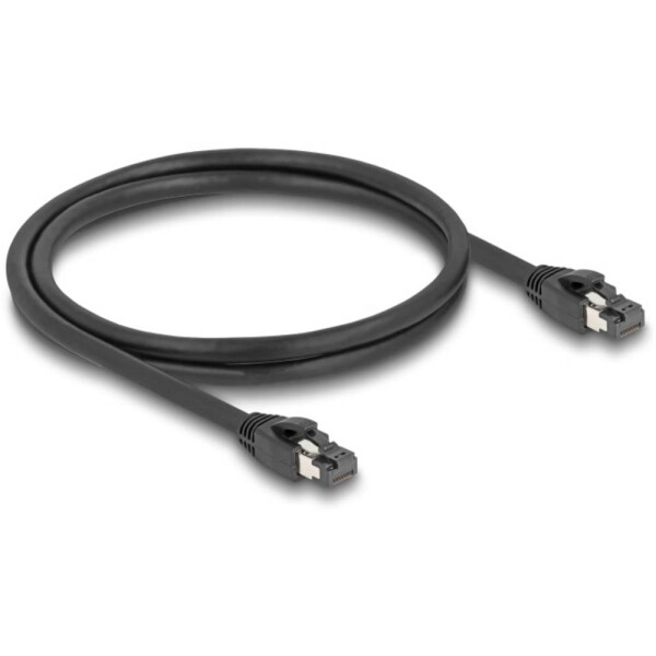 Delock 80233 RJ45 síťové kabely, propojovací kabely CAT 8.1 S/FTP 1.00 m černá 1 ks