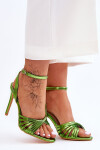 Dámské sandály na vysokém podpatku Zelená My Darling 40