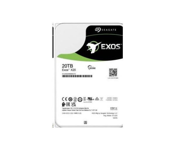 SEAGATE HDD 20TB EXOS X20, 3.5", SATAIII, 512e, 7200 RPM, Cache 256MB EDF_612472