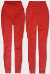 Červené dámské legíny - lycra (XL001-5) odstíny červené L (40)