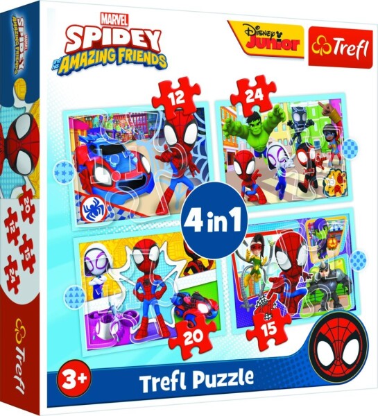 Puzzle Spidey jeho úžasní přátelé 4v1