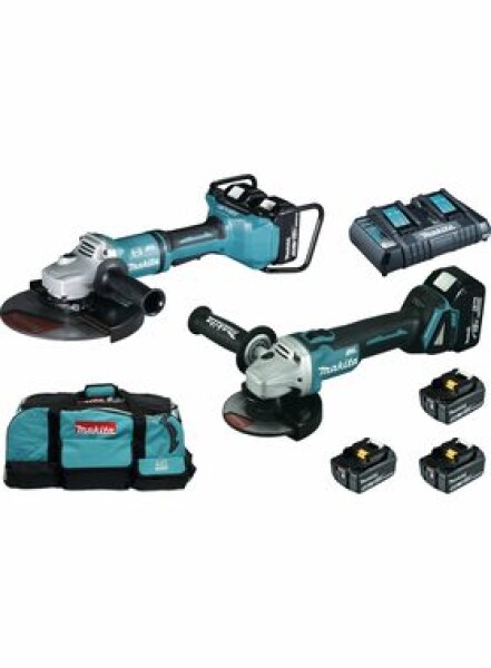 Makita DLX2245PT1 COMBOPACK / 2x Aku Úhlová bruska / 18V / Průměr 125 230 mm / 3x 5.0 Ah (DLX2245PT1)