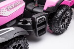 Mamido Dětský elektrický traktor s přívěsem BLT růžový