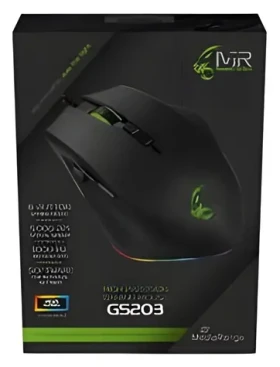 MediaRange černá / Herní myš / optická / 5000 DPI / 8 tlačítek / USB-A / RGB LED (MRGS203)