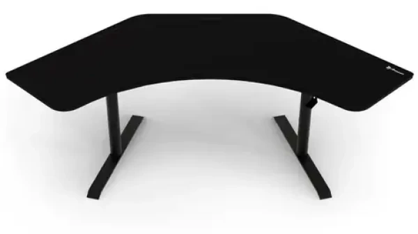 AROZZI ARENA ANGELO Pure Black / Herní stůl / rohový / černý / D:225cm / Š:102cm / V:71cm-81cm (ARENA-ANGELO-PBK)