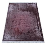 DumDekorace Tmavý koberec s jemným orientálním rámem a patinou Šířka: 160 cm | Délka: 220 cm