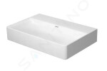 DURAVIT - DuraSquare Nábytkové umyvadlo Compact, 500x400 mm, DuraCeram, s WonderGliss, bílá 23565000701