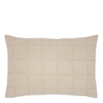 Chic Antique Prošívaný povlak na polštář Aix Vintage Linen 40 × 60 cm, béžová barva, textil