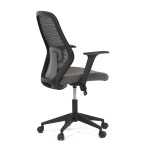 Židle kancelářská, látka černá, houpací mechanismus, kolečka pro tvrdé povrchy