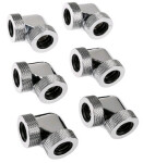 RAIJINTEK Pelias silver - D140906 6 ks stříbrná / pro 14mm HardTube / G1/4" / 90° úhel (0R40B00233)