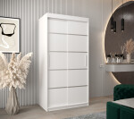 Šatní skříň Abi V1 Barva korpusu: Černá, Rozměry: 120 cm, Dveře: Dub artisan