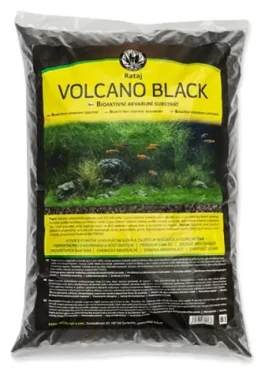 Rataj Volcano Black / Akvarijní substrát / černý / 8 l / zrnitost 2-5 mm (7881-5211)