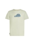 Pánské merino tričko s krátkým rukávem ICEBREAKER Mens 150 Tech Lite SS Tee Cosy Camper, Ashen velikost: L