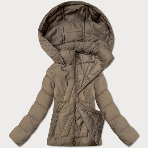 Béžová dámská bunda s odepínací kapucí J Style (16M9190-62) odstíny béžové M (38)