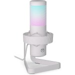 Endorfy Axis Streaming bílá / stolní mikrofon / USB / RGB / 2.5m (EY1B007)