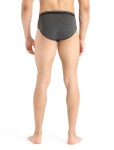 Pánské merino slipy ICEBREAKER Mens Anatomica Briefs, Jet Heather velikost: M