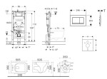 GEBERIT - Duofix Set předstěnové instalace, klozetu Arkas I a sedátka softclose, tlačítko Sigma30, bílá/bílá mat SANI11CA3156B